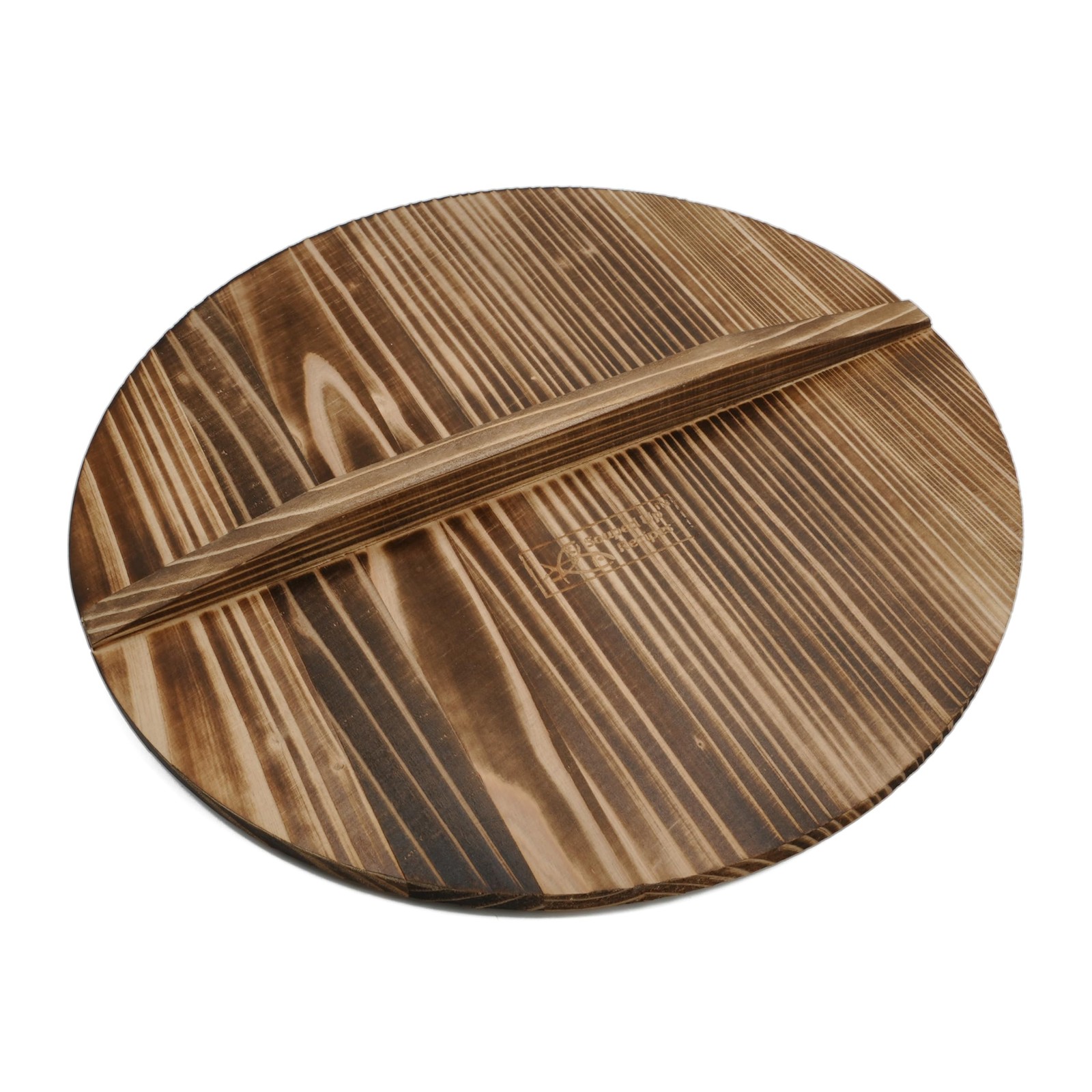 Natural Wooden Wok Lid Fits Pans Inner Diameter 12.48″ To 12.87″ 12.5 Inch