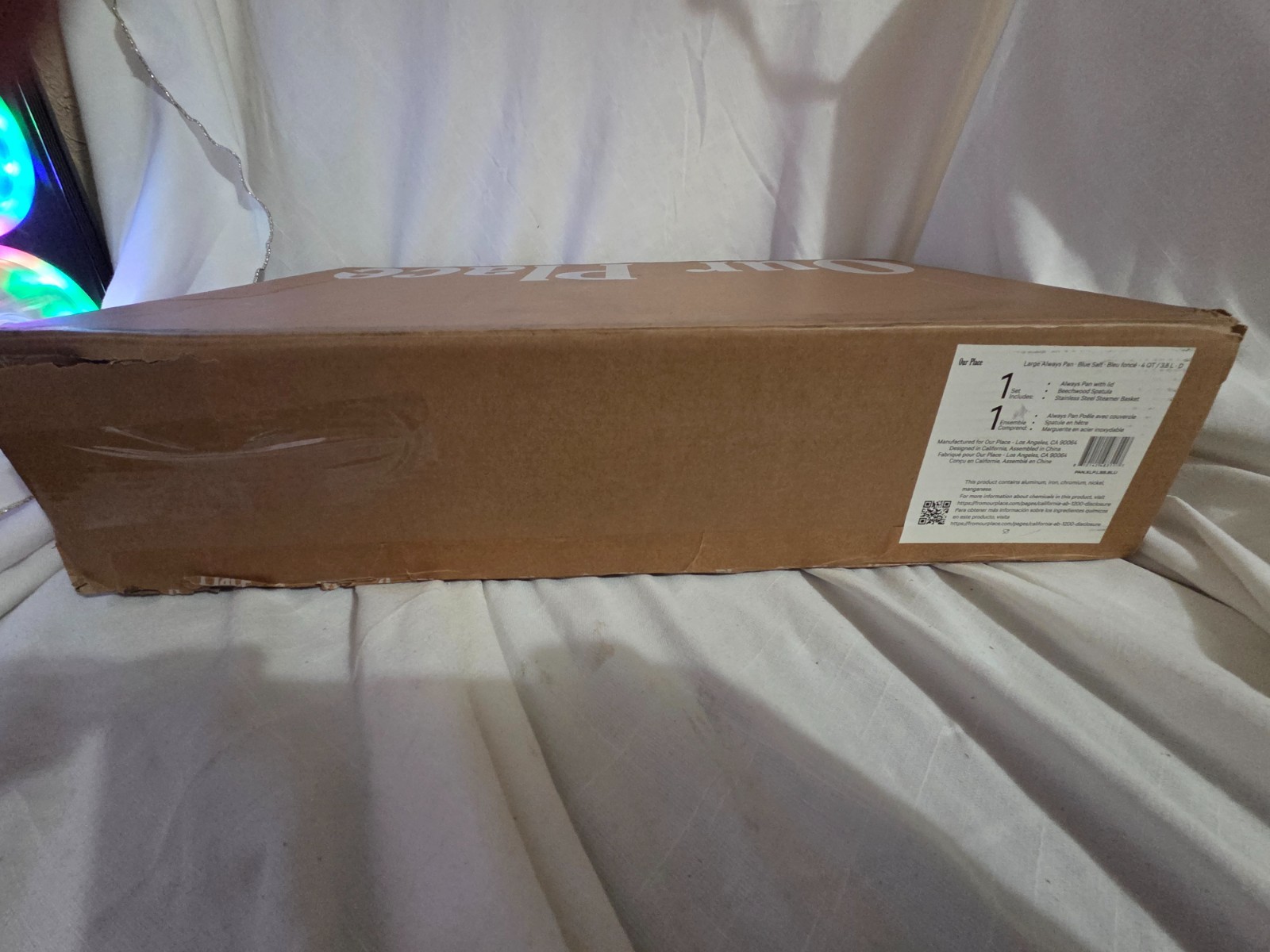 Our Place Large Always Pan 12.5” 10 in 1 Nonstick Pan w Lid & spoon BLUE SALT