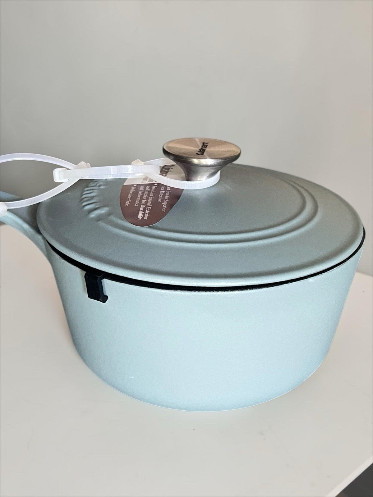 Cuisinart Chef’s Classic 2 Qt Enameled Cast Iron Saucepan w/ Lid Light Blue
