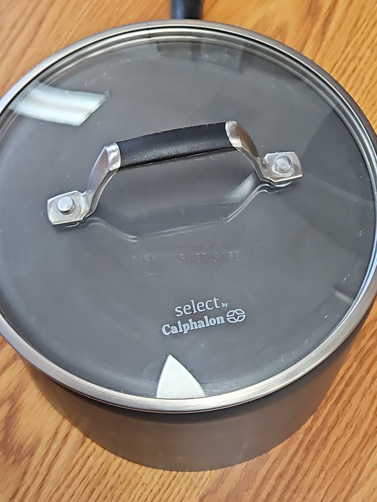 Select by Calphalon 3.5 Qt Nonstick Pot Pan & Glass Lid 87035 Excellent