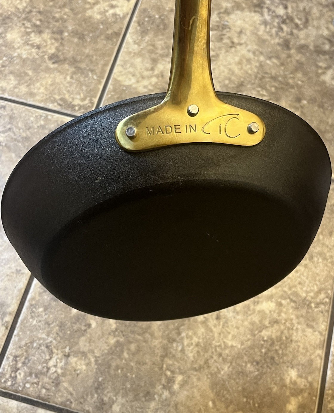 Made In Cookware X Tom Colicchio Carbon Steel Brass Handle Frying Pan 11 inch