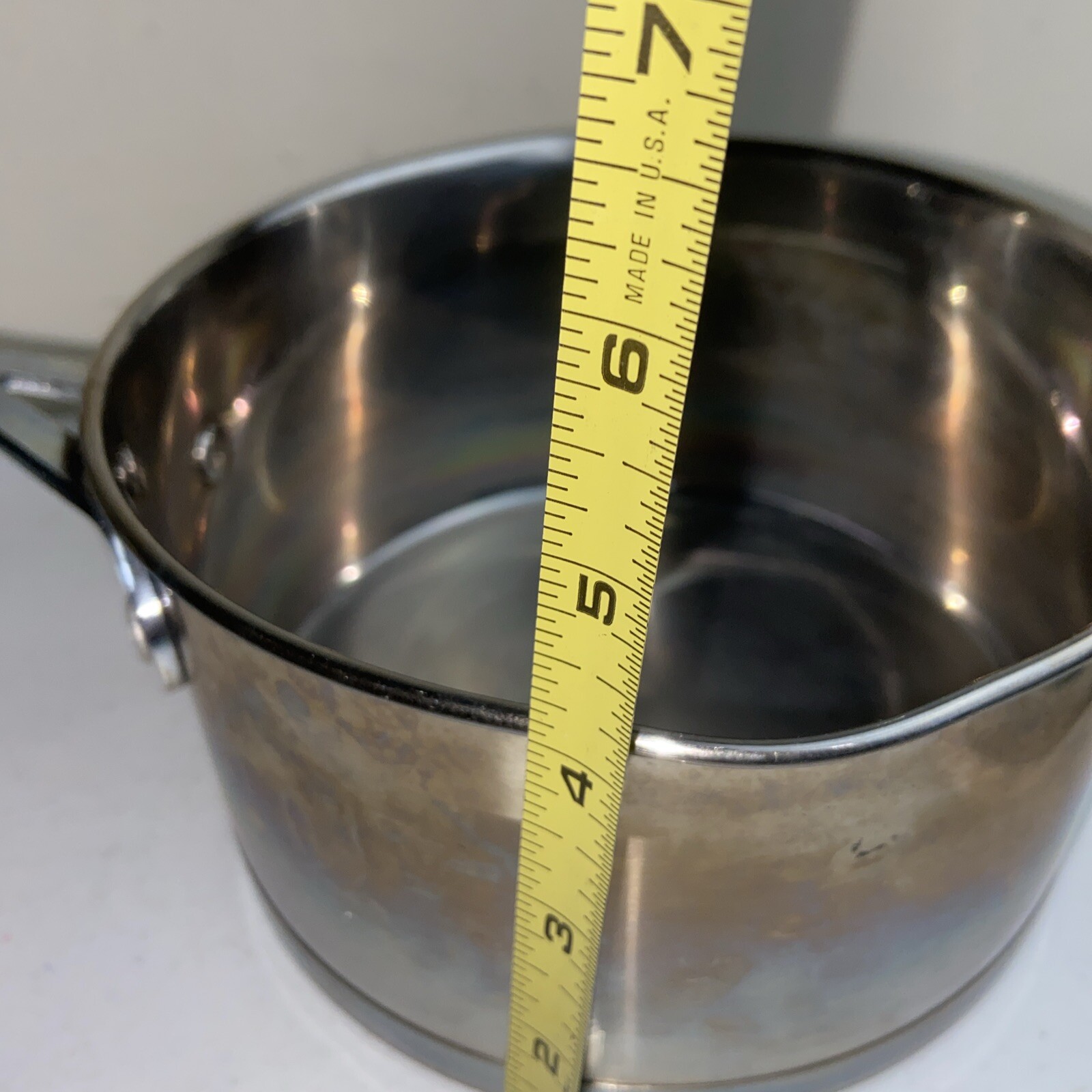 David Burke Gourmet Pro Heavy Stainless 2.5Qt Sauce Pan Pot With Strainer Lid