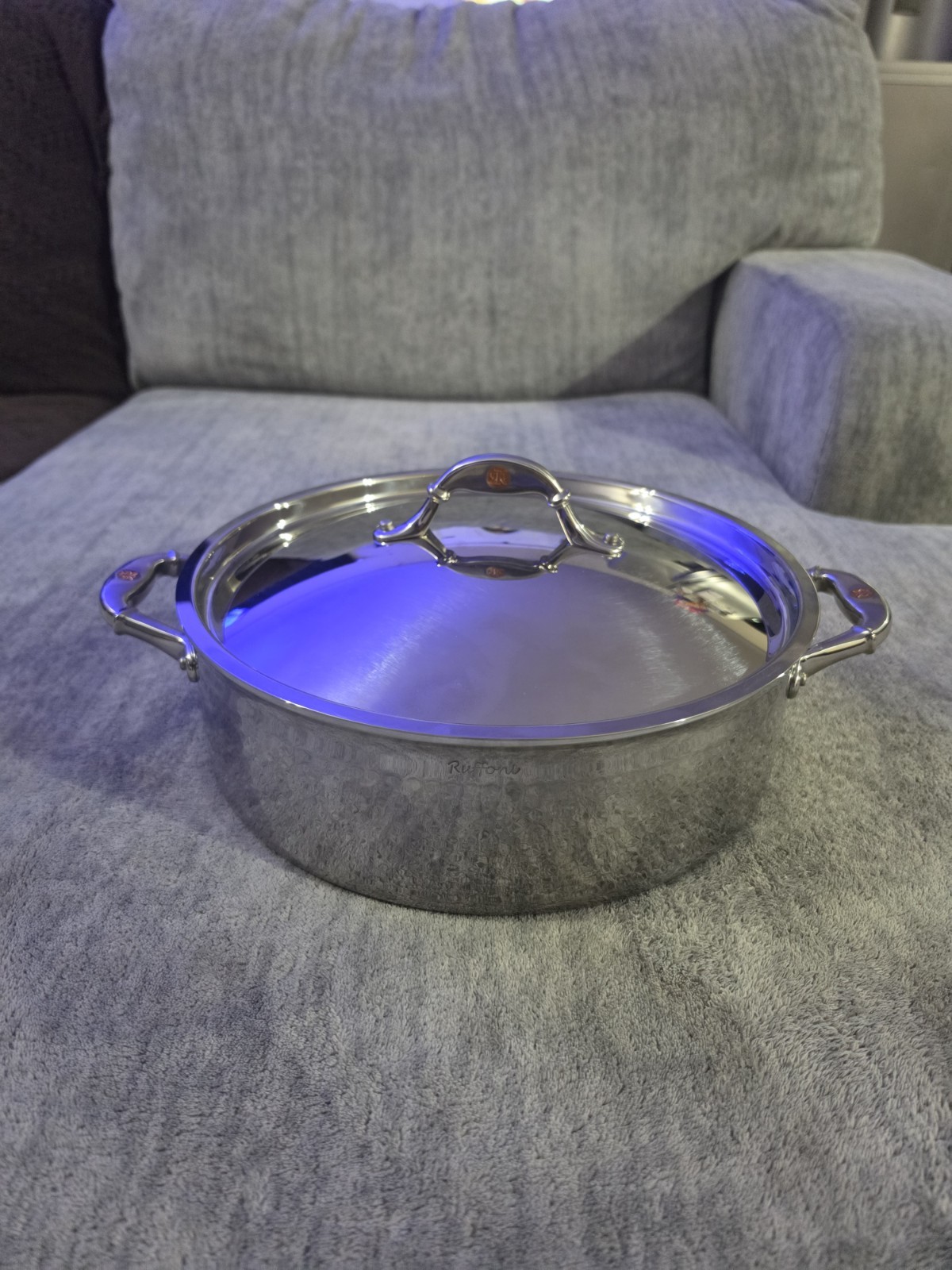 Ruffoni Symphonia Prima 7QT Stainless Steel Braiser w/ Lid – Made in Italy – NEW