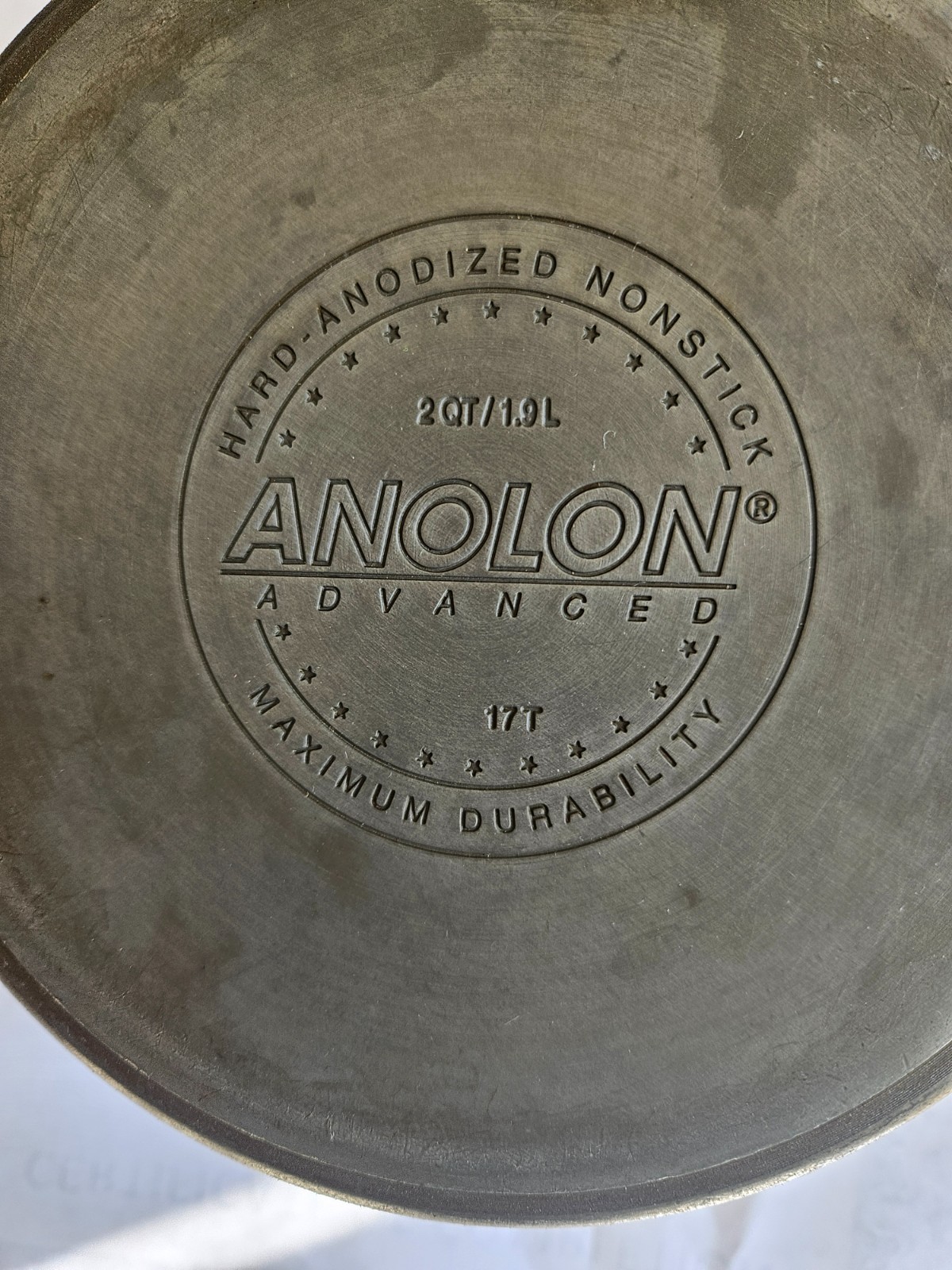 ANOLON 2QT/1.9L 17T ADVANCED HARD ANODIZED NONSTICK MAXIMUM DURABILITY POT 6.25″