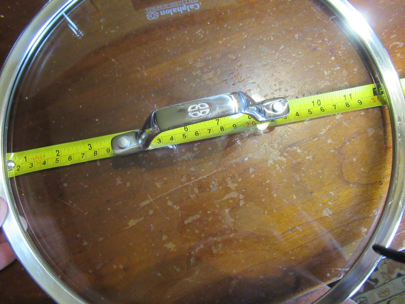 Calphalon Williams Sonoma Frying Pan Lid for a 12″ Pan Glass Clear VERY NICE