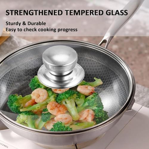 11 Inch Tempered Glass Lid For Cast Iron Skillets Pots Pans Frying Pans (67