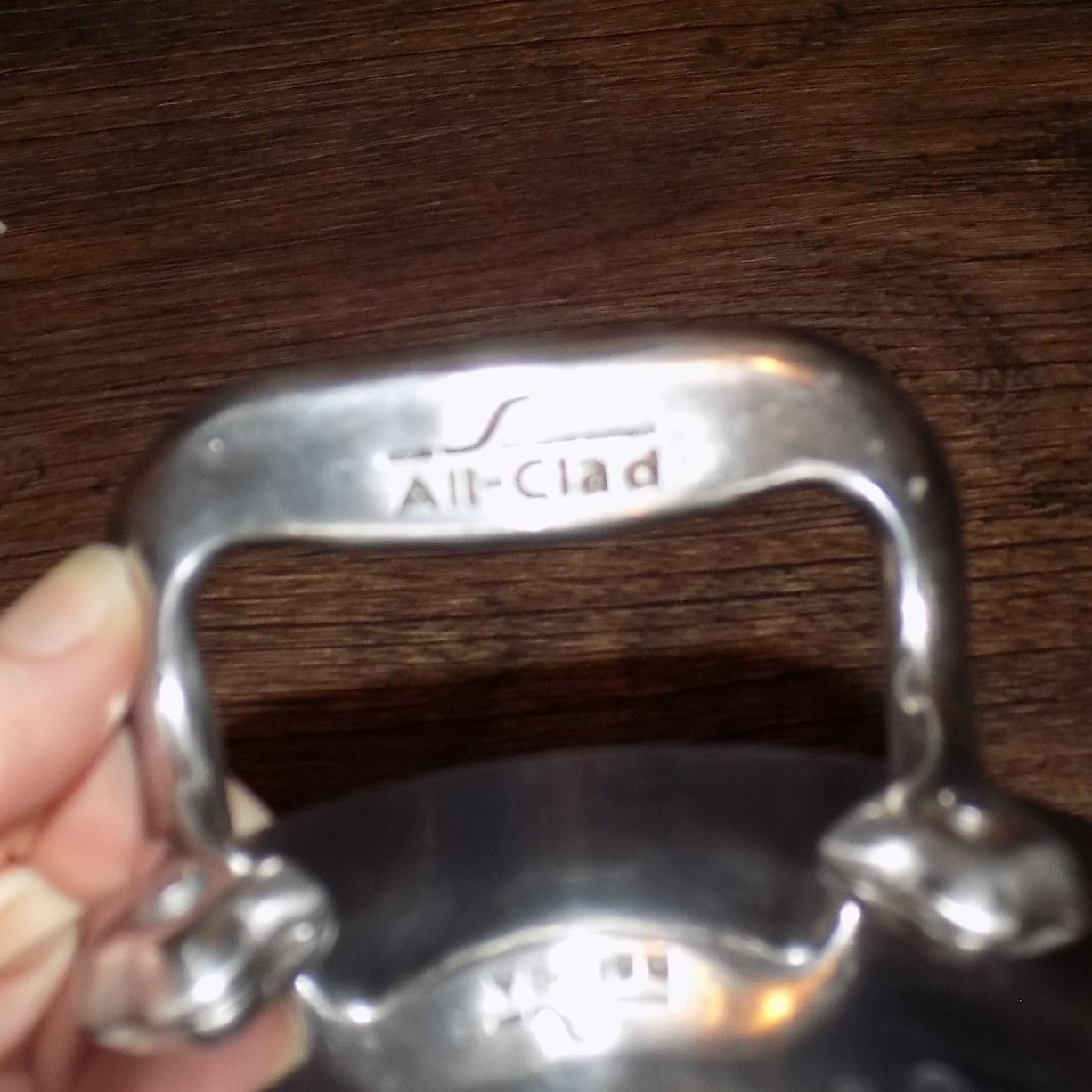 All-Clad Stainless Steel Petite Braiser Sauce Pan with Lid Silver Good Condition