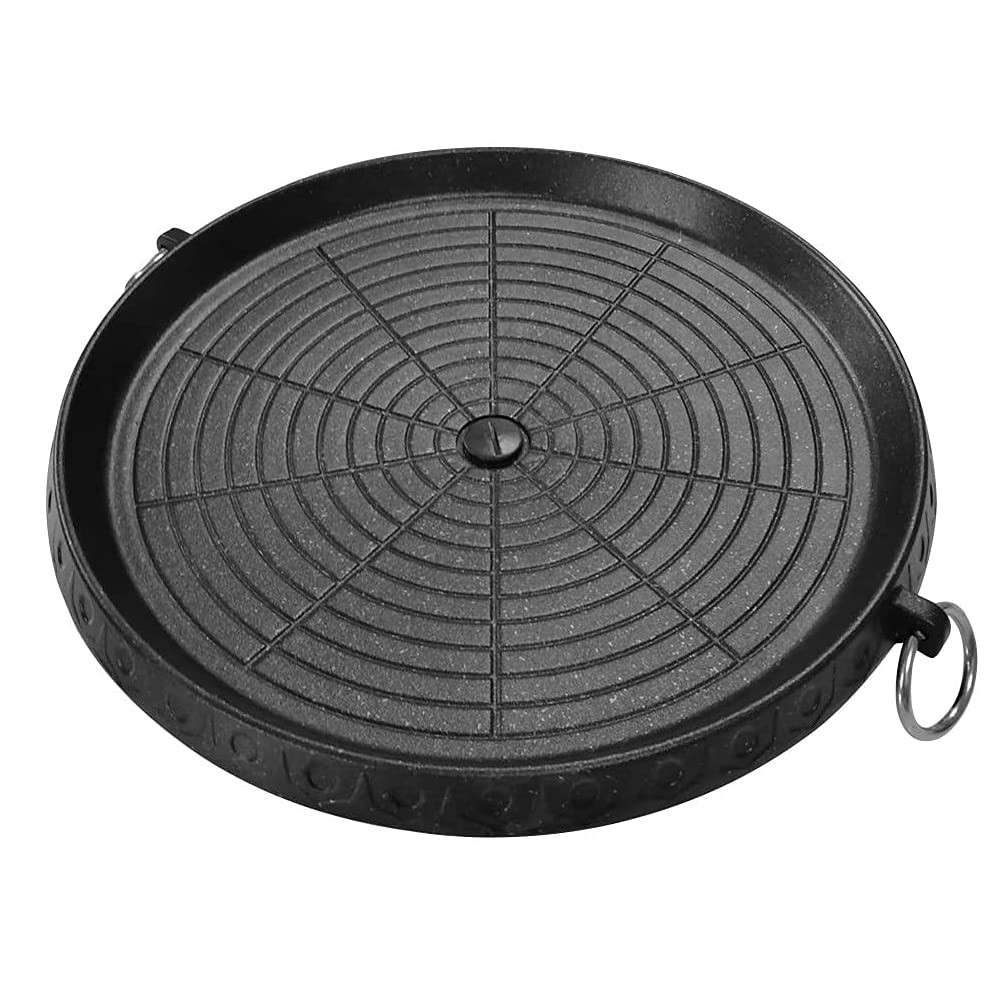 Korean Style BBQ Grill Pan with Maifan Coated Surface Non-stick Smokeless Bar…