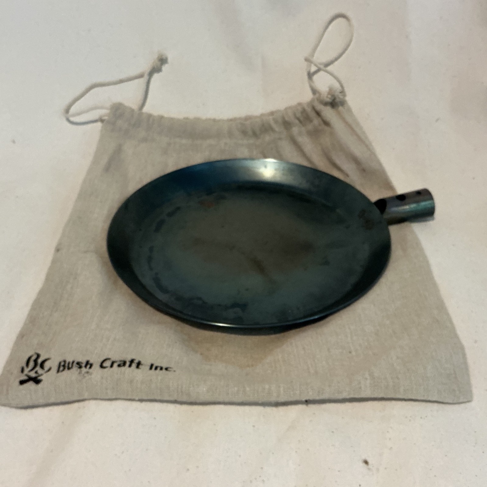 Bush Craft Bonfire Skillet Frying Pan St Pair Deep and Shallow Made in Japan