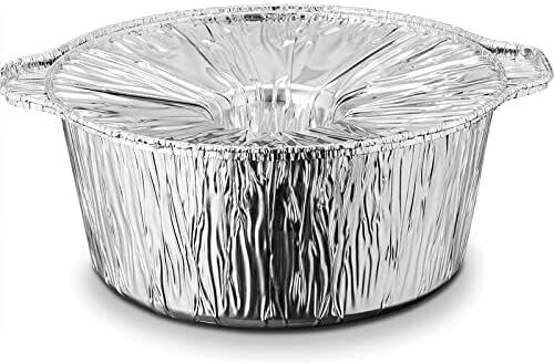 JetFoil Aluminum Round Foil Pan Heavy Duty Disposable Food Containers with Lids