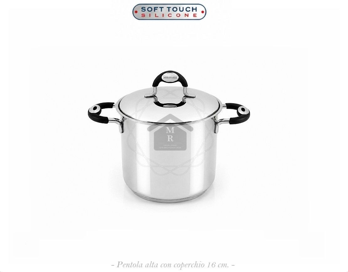 MSBavaria Bio Line Triple Bottom Induction Stainless Steel Pot with Lid