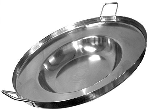 Large Mexican Wok Comal Cazo Griddle Fryer Deep Fry Pan Stainless Steel 23″