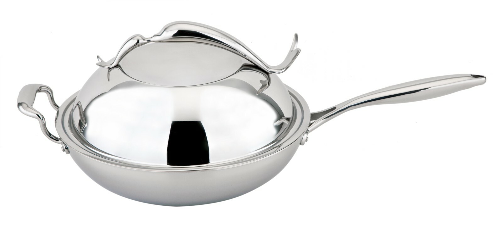 All-Ply Dolphin Wok 18/10 Copper core, Multi Ply, 5-Ply, Pots, All clad
