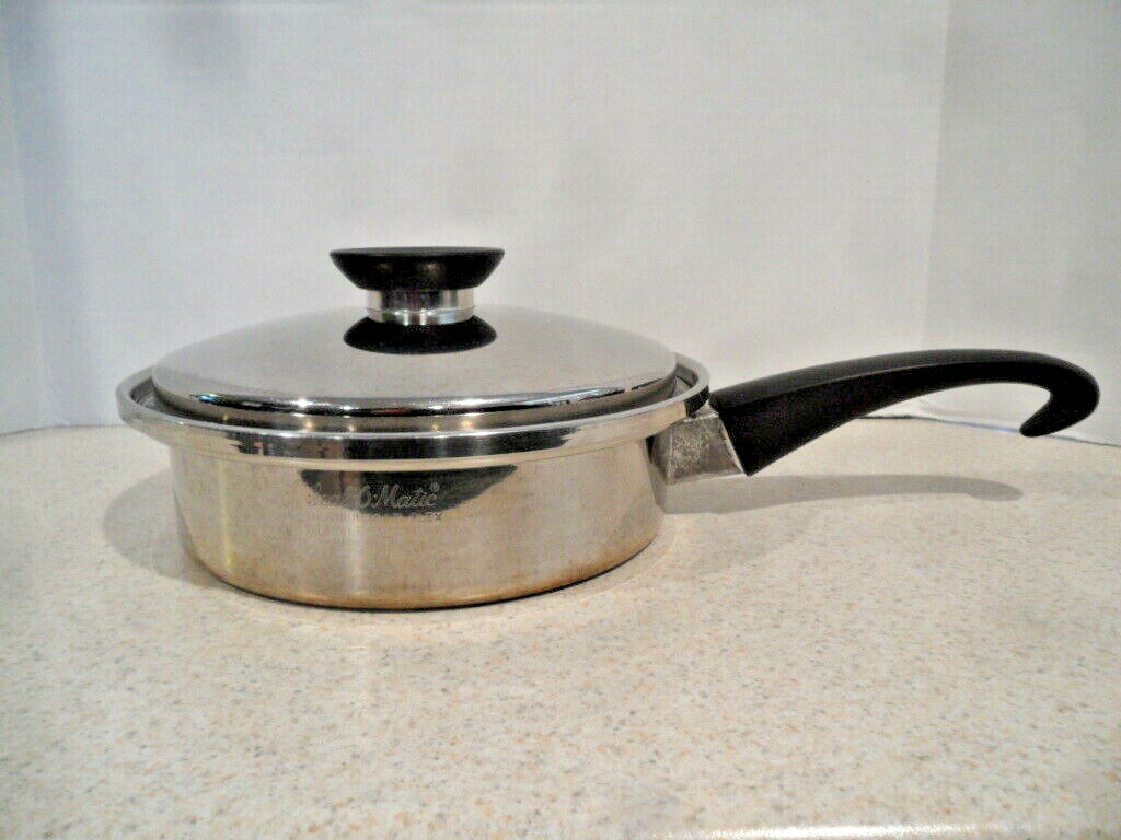 😎 Seal-O-Matic Thermium Multi-Plex Stainless Steel 1 Quart Sauce Pan W/ Lid