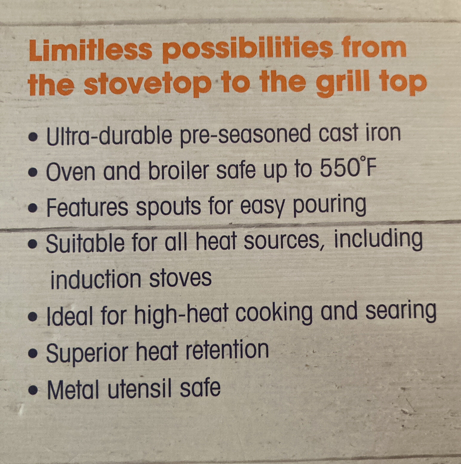 Basic Essentials 2 Piece Pre-Seasoned Cast Iron Fry Pan Set 6” & 10” Skillets