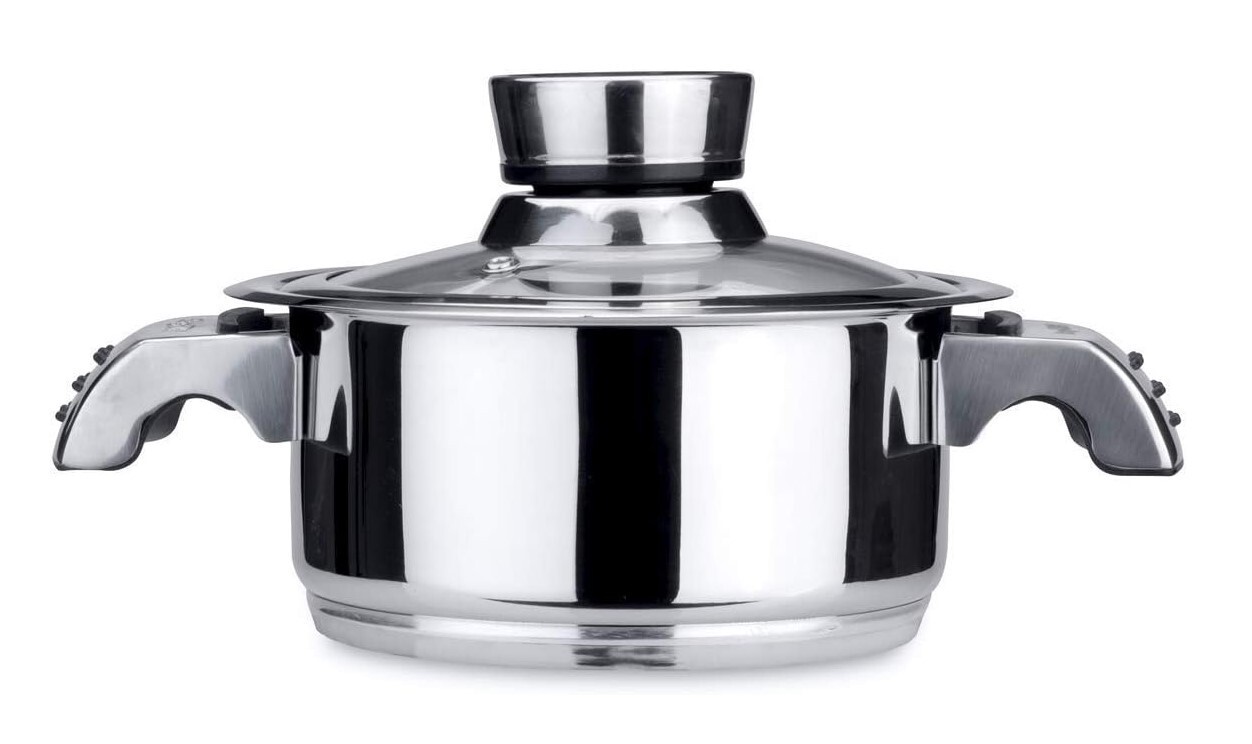 BergHOFF Invico Vitrum 1.7-Qt. Covered Casserole 18/10 Stainless Steel