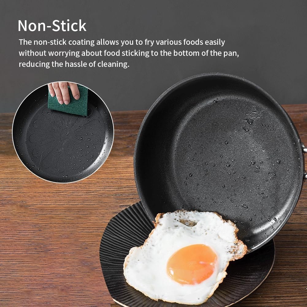 Nonstick Frying Pan 5 Inch (12.7cm) Round Egg Pan One Egg Fry Pan Egg Pancake