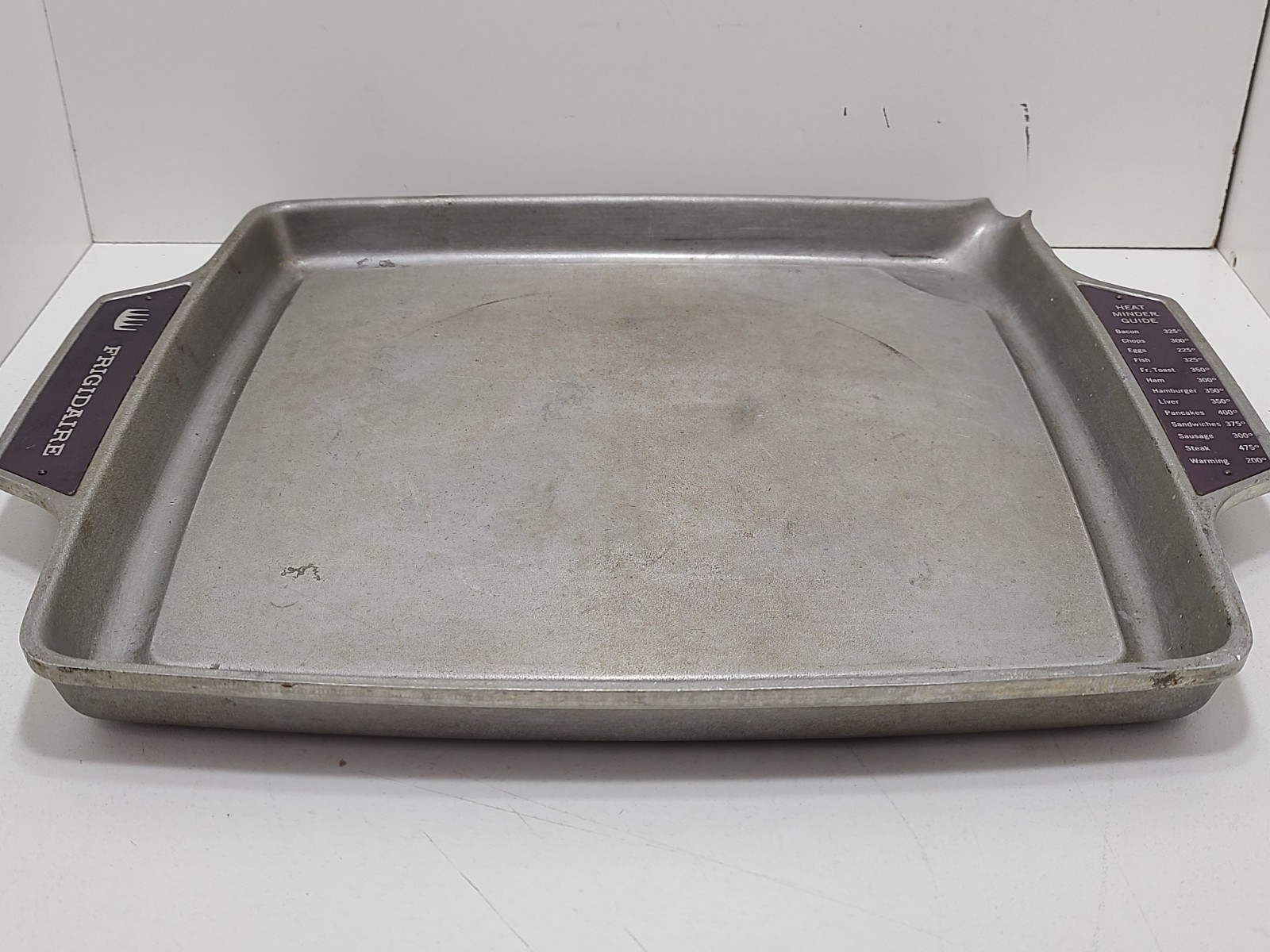 Vintage Frigidaire Cast Aluminum Square Griddle or Fry Pan No. 6563250