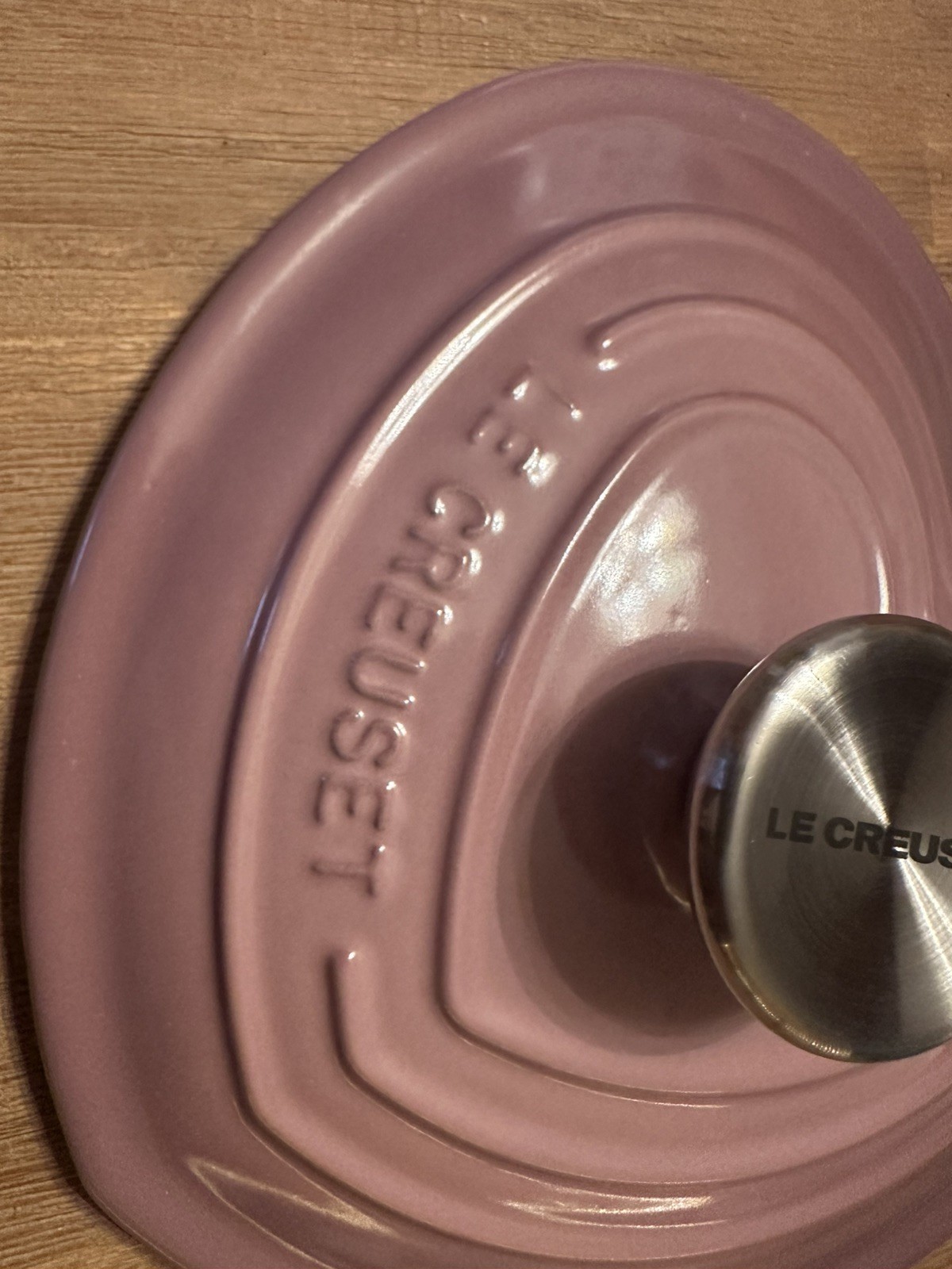 NEW Le Creuset Mauve Pink Traditional Heart Cocotte 20cm 2qt 1.9L
