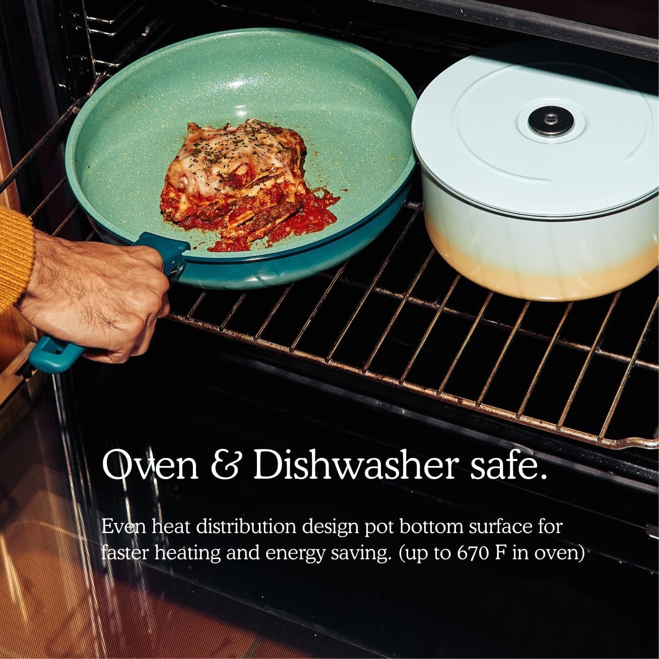 Ombré Ceramic Titanium Non-Toxic, Nonstick Cookware Set 8-Piece Modular System
