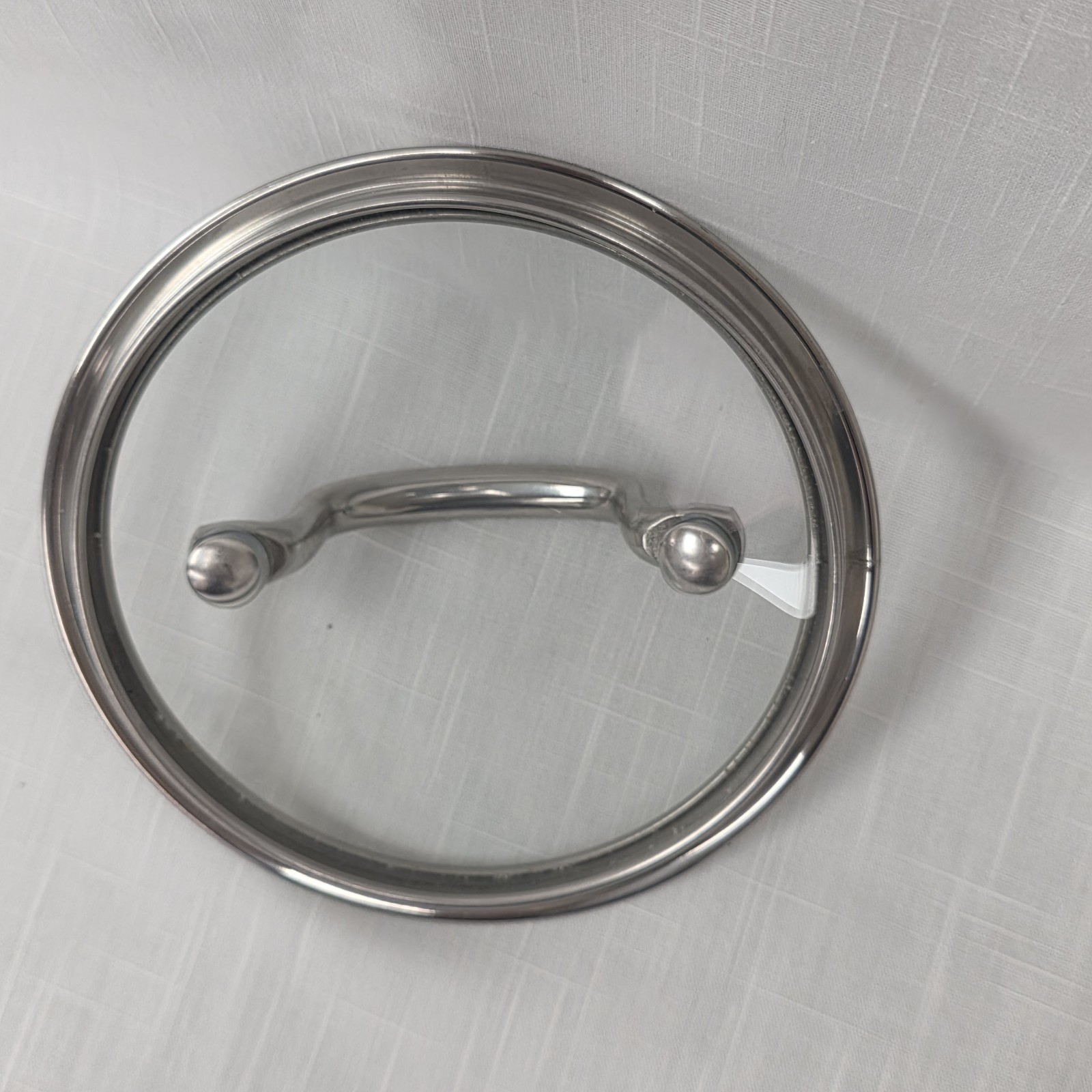 Cuisinart 6″ outer Glass Pot Lid Stainless Steel Rim Replacement Lid 5.5″ Inner