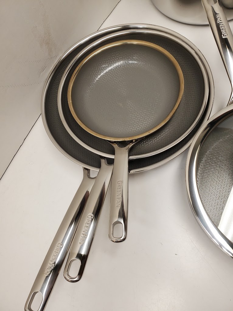 GreenPan Spectra Diamond 11 Pc Cookware Set 3 Ply Stainless Ceramic