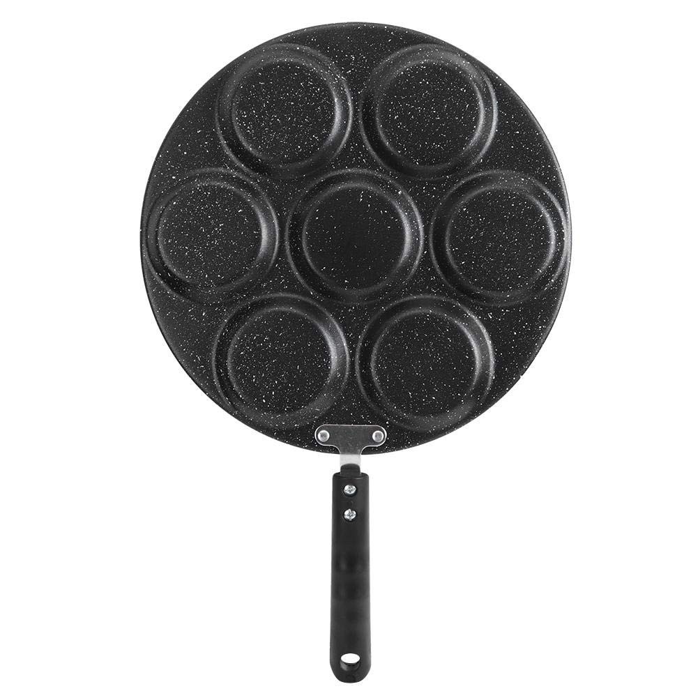 1 PC 7 Holes Non Stick Fried Eggs Frying Pan Burger Pancake Cookware Skillet