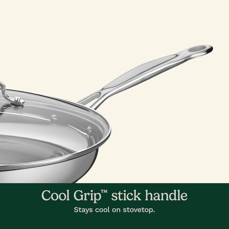 12 Inch Skillet with Glass Cover, Chef’s Classic Collection, 722-30G