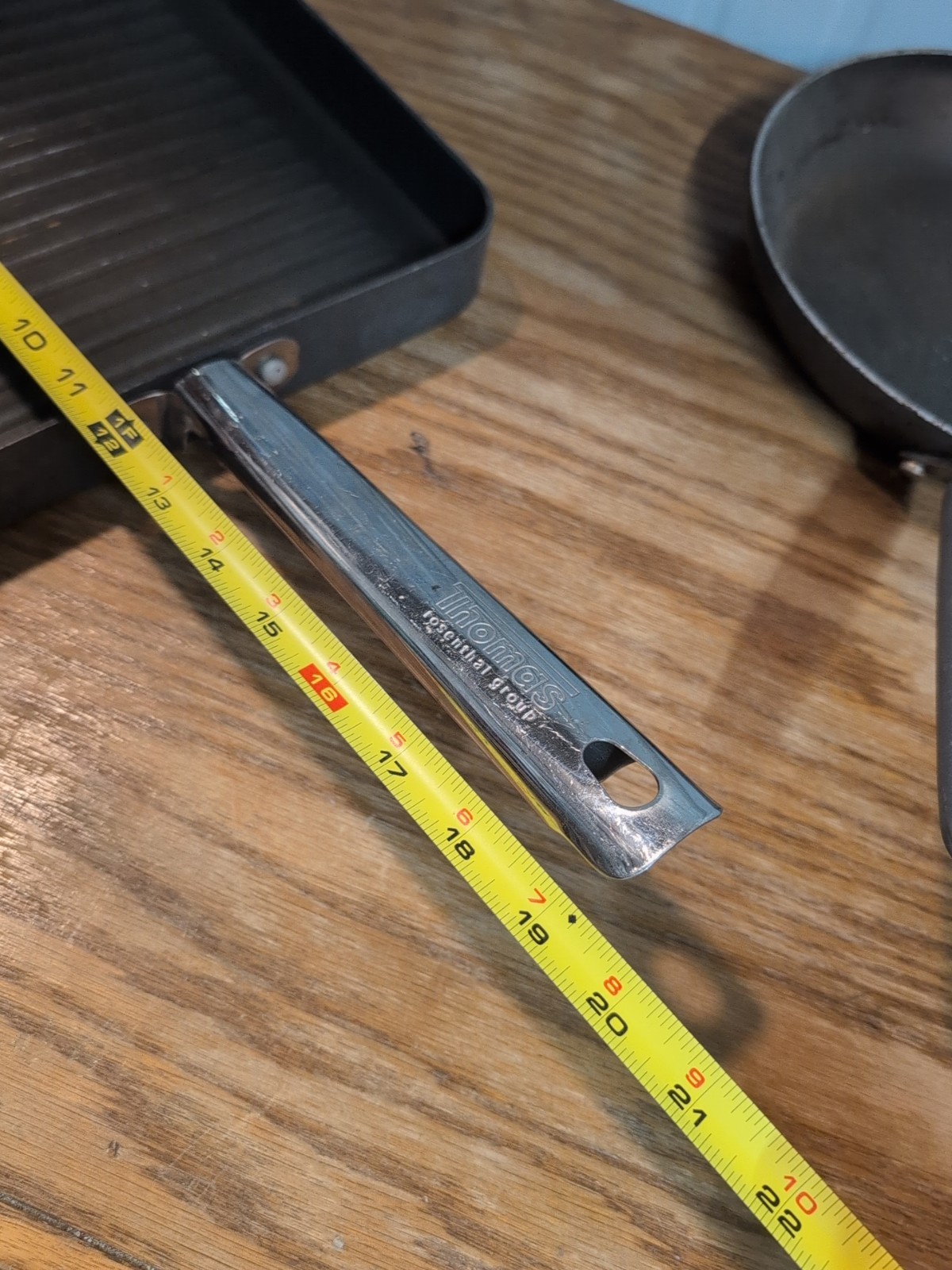 Thomas Rosenthal Hard Anodized Teflon Non Stick Square Grill Pan & Sliver Stone