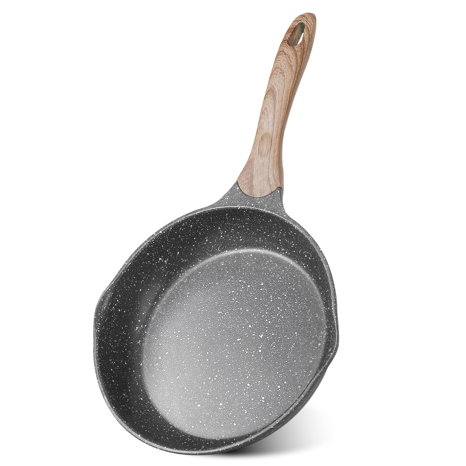 9.5 Inch Nonstick Frying Pan Stone Coating Cookware, Nonstick Omelette Skille…