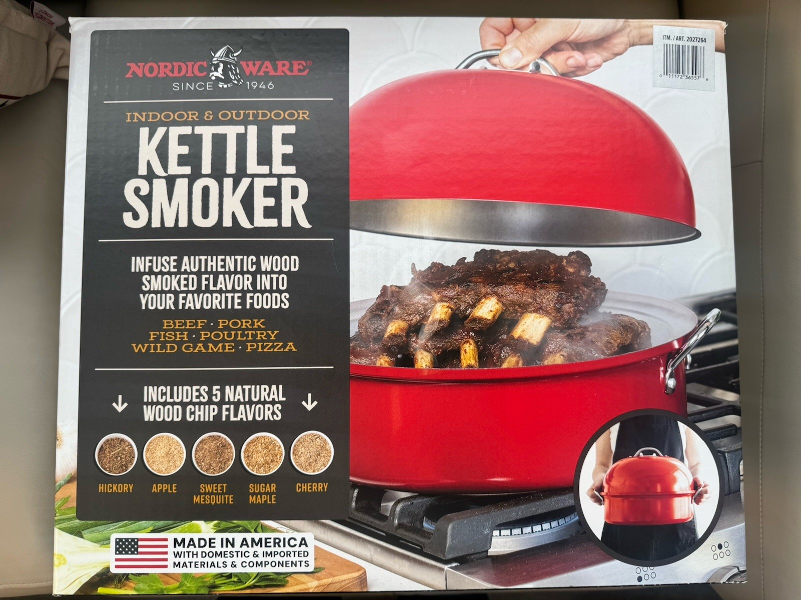 Nordic Ware Stovetop Kettle Smoke Indoor Outdoor All Stovetops & Outdoor Grills