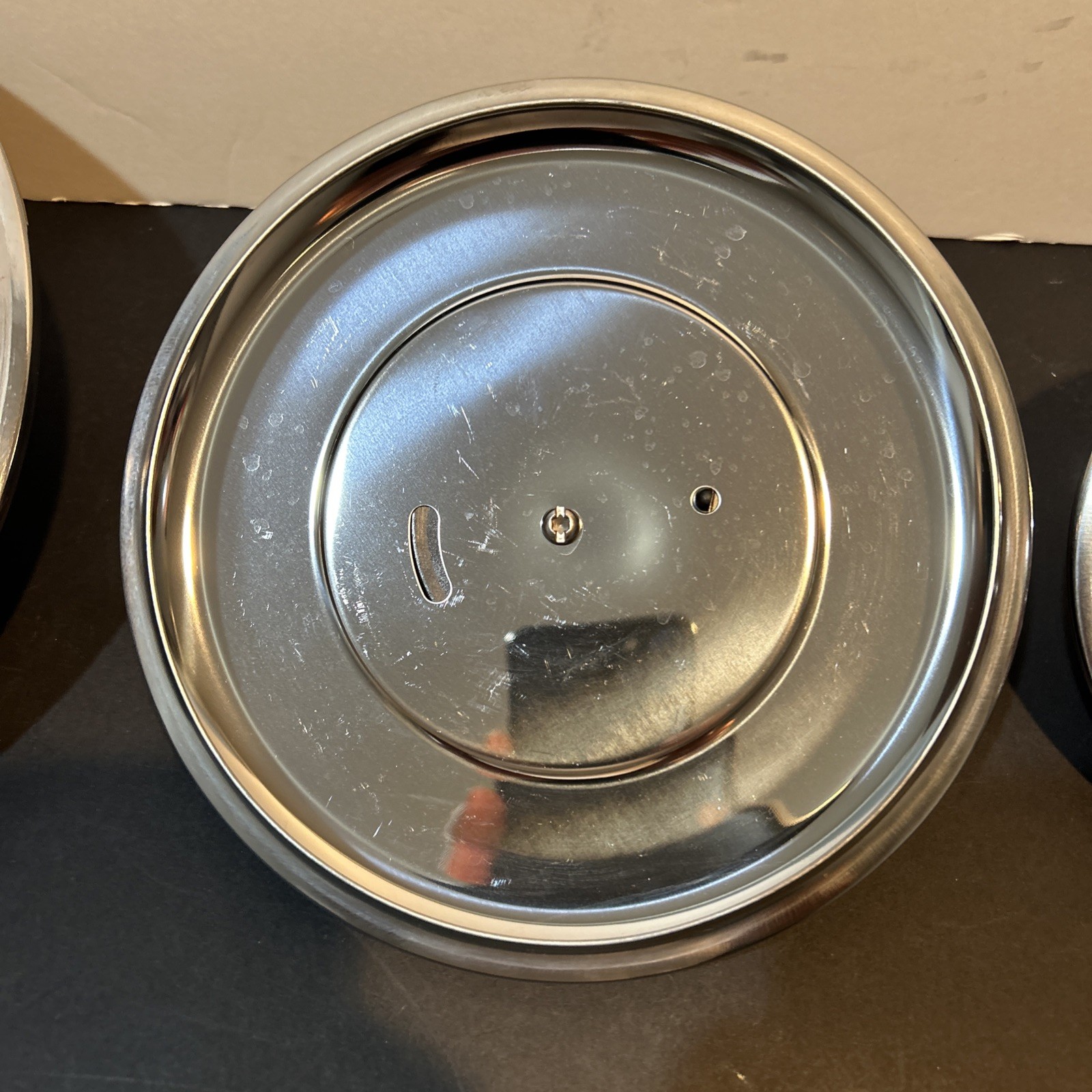 Slide Vent Stock Pot / Pan Replacement Lids 9 3/8”, 6 7/8” And 5 3/8”