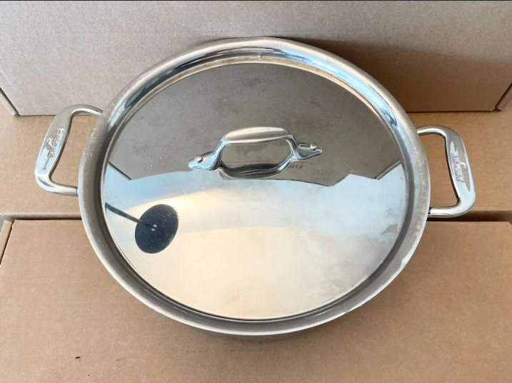 New All-Clad D3 6 Quart Stainless Steel Tri-Ply Stock Pot Soup Pot