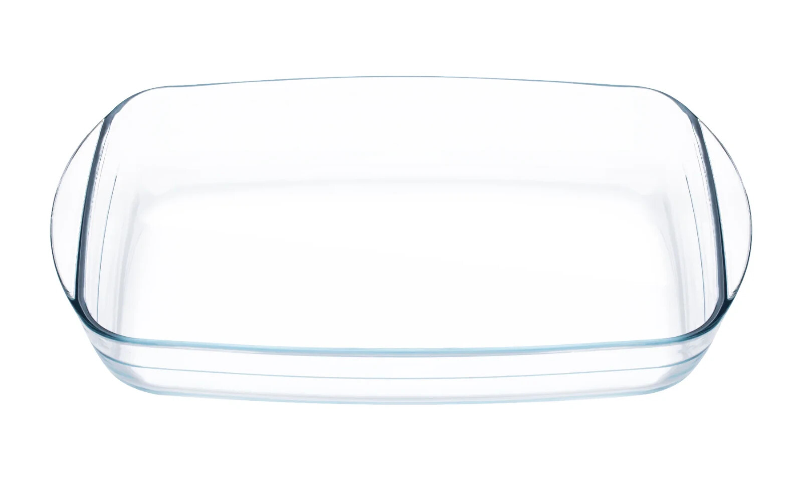 LexiHome Glass Casserole Baking Dish 3.8qt 3.6L Easy Hold Handles 15.4×9.4×2.6″