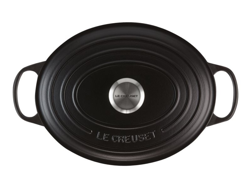 Le Creuset Signature Oval Casserole 29cm Black Pot / Frying Pan