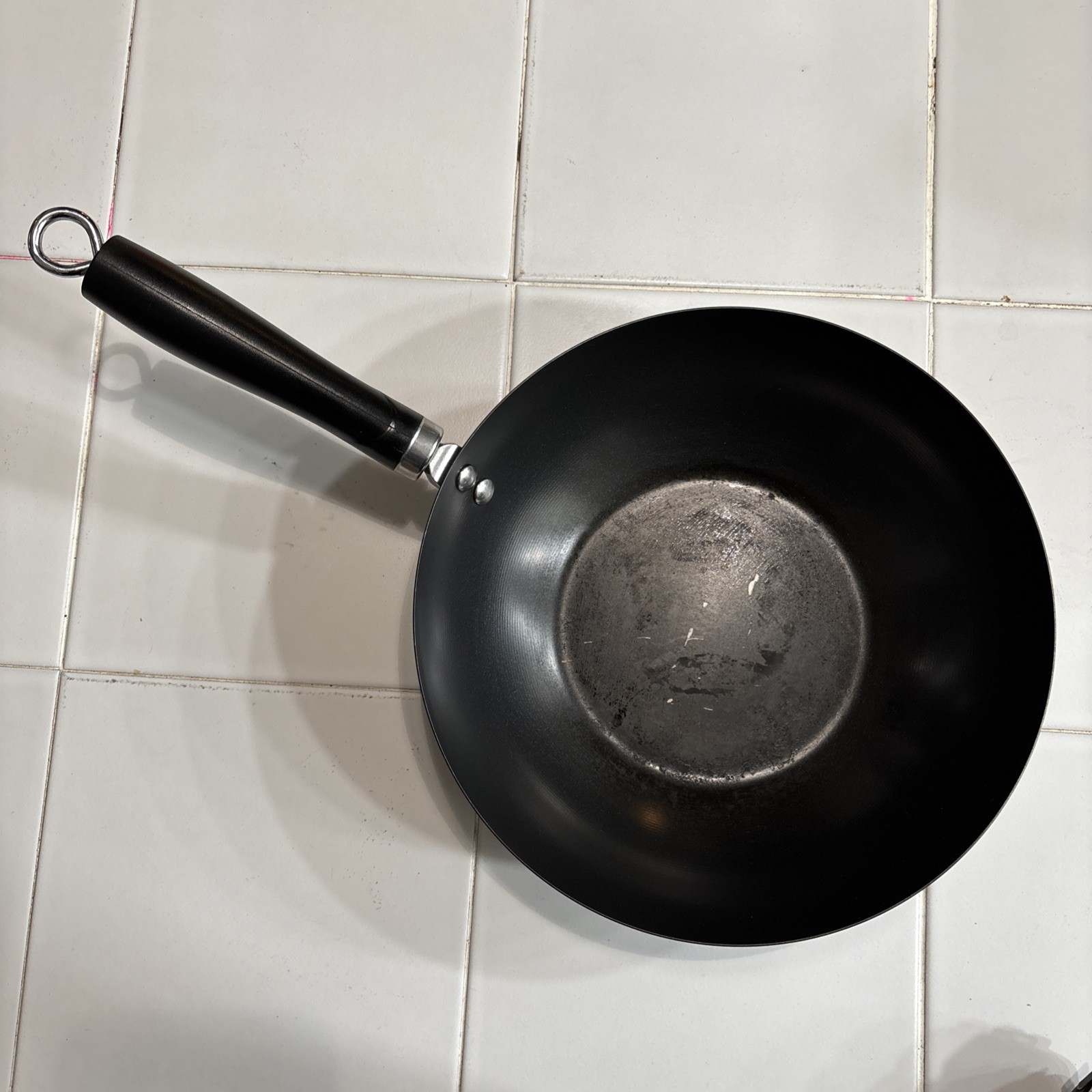 10” Black Wok Tasty Brand With Black Handle