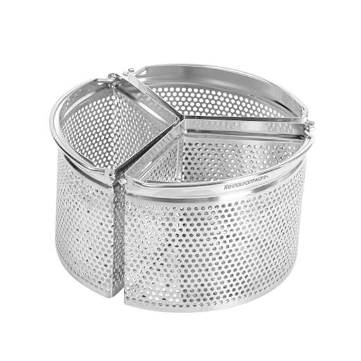 Steamer Basket for Cooking Pot 3-Piece Stainless Steel Trio Separator