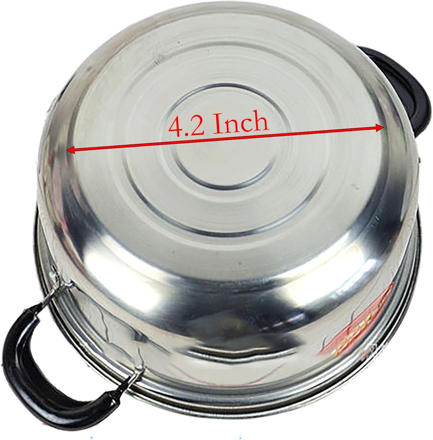 Stainless Steel Saucepan, 0.9 Quart Double Handle Milk and Soup Pot with Lid