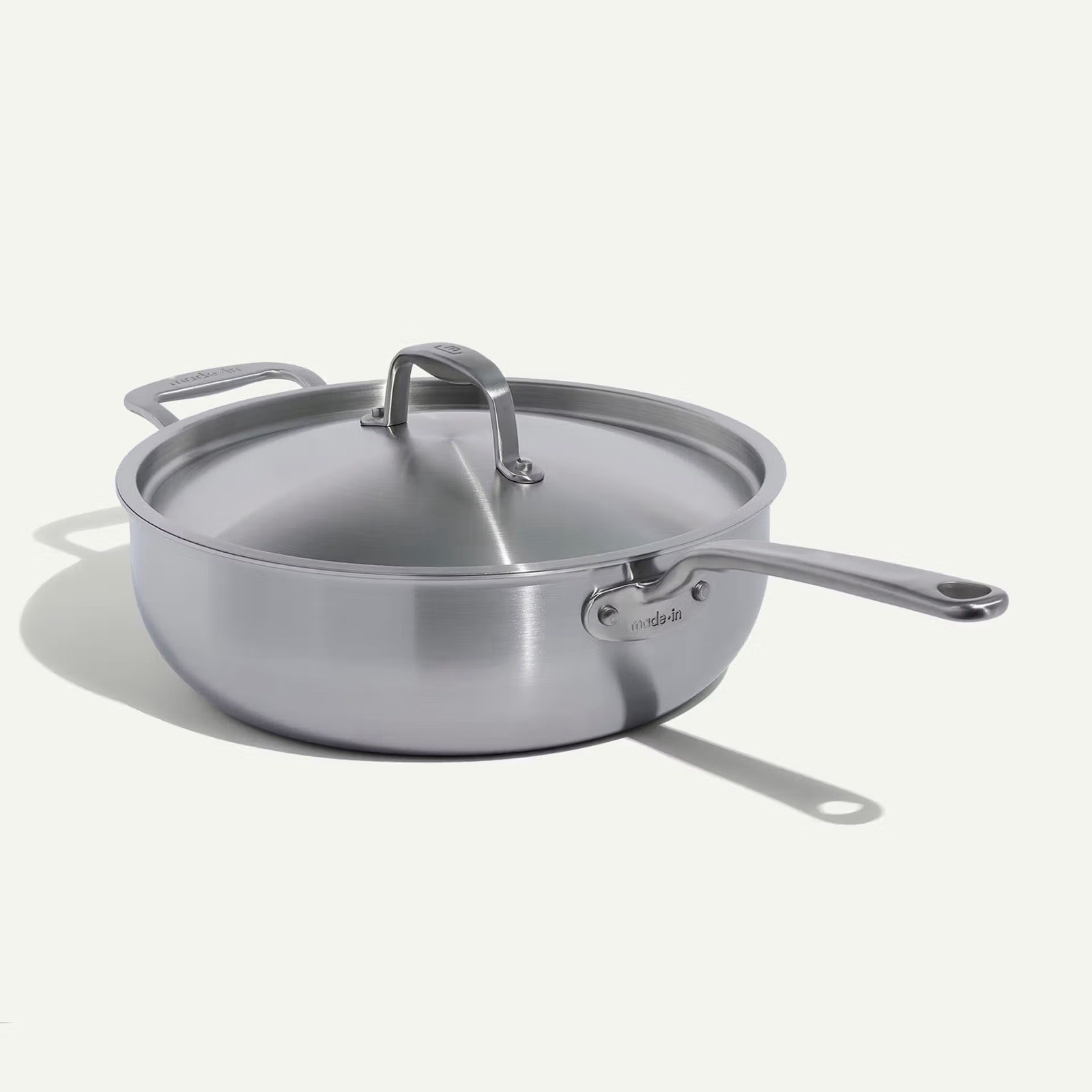 Made In | 5 qt Stainless Steel Saucier Pan with Lid | Induction/Electric/Gas