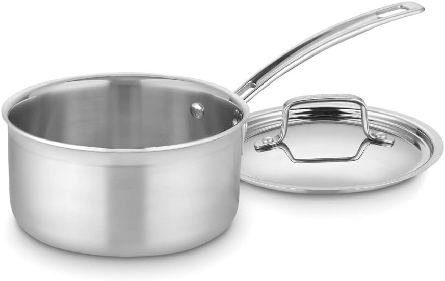 MCP19-18N Multiclad Pro Triple Ply 2-Quart Skillet, Saucepan w/Cover & 719-14