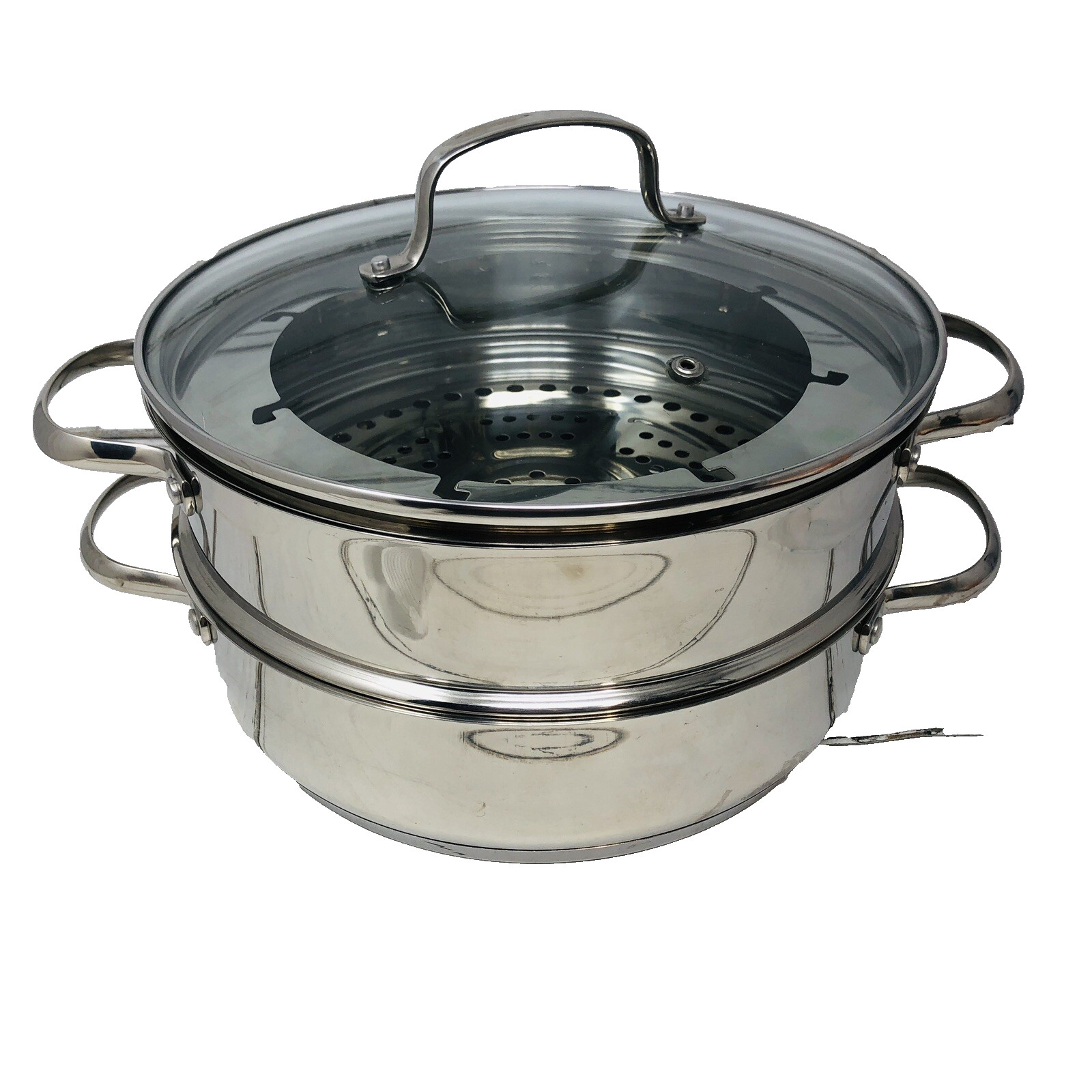 Nuware Induction Cookware Pan Steamer Lid Fondue 3 Quart New Wave 4 Piece Set