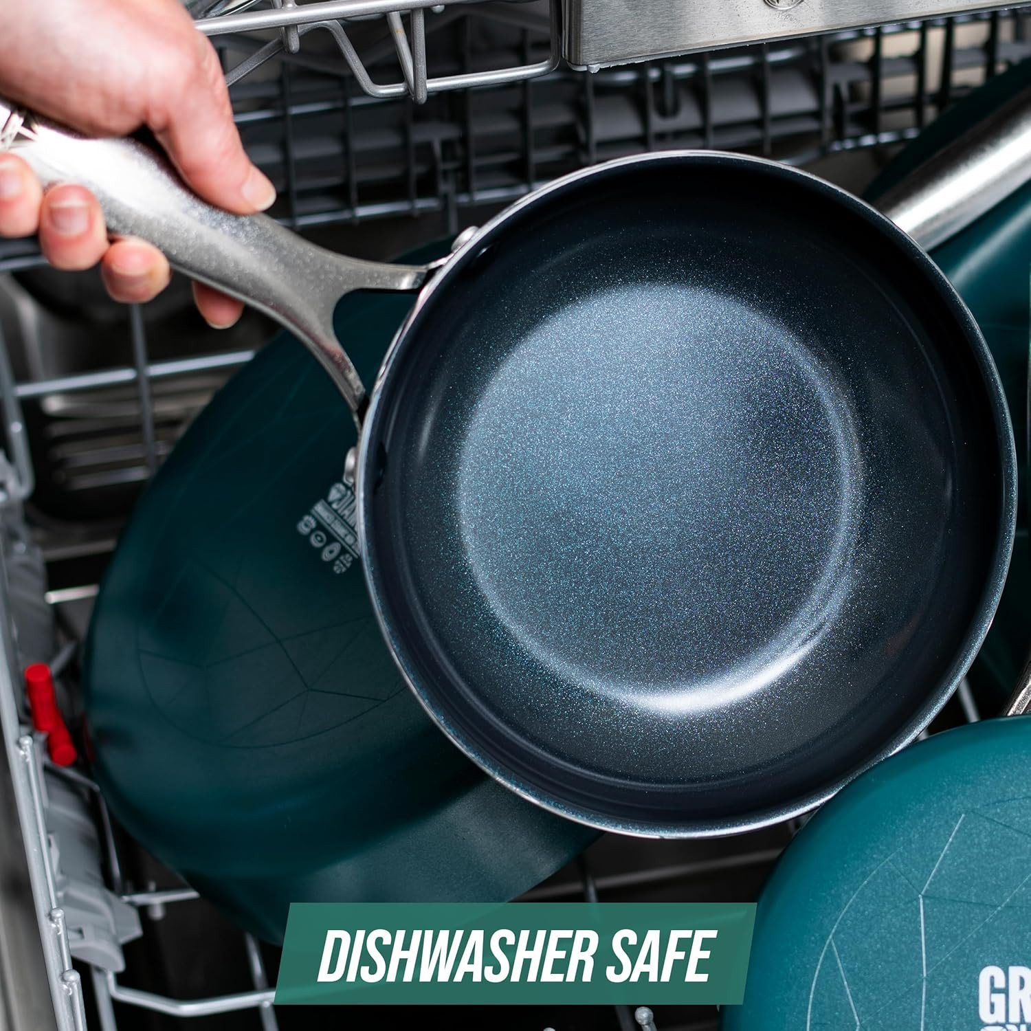 20 Piece Cookware Set, Green