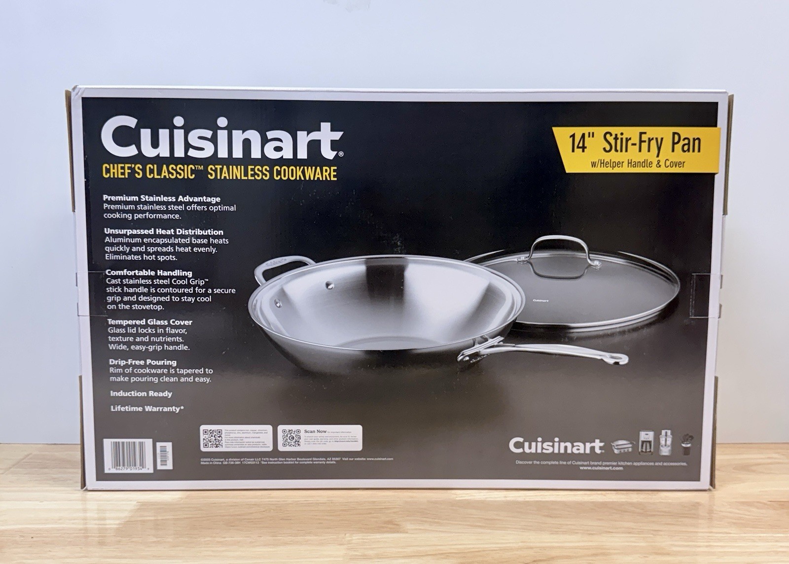 Cuisinart Chef’s Classic Stainless 14″ Stir-Fry Pan