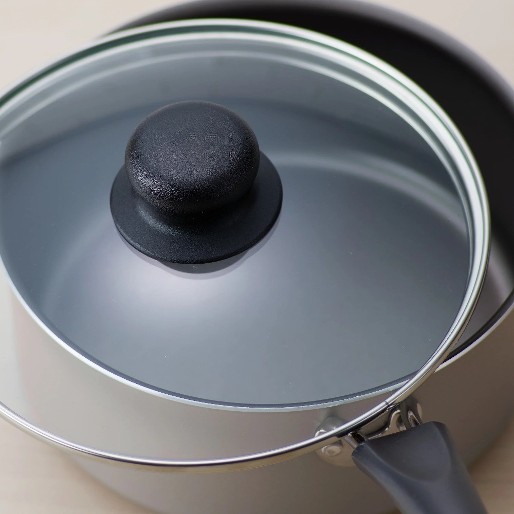 2 Quart Champagne Non-Stick Covered Saucepan