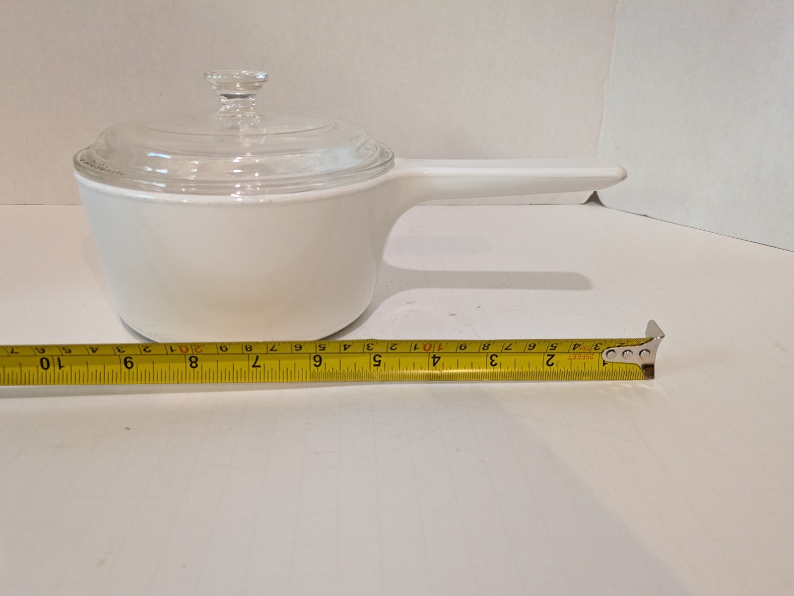 Vintage Corning Ware Rangetoppers N-1-B White 1 Quart Saucepan Pot & Pyrex