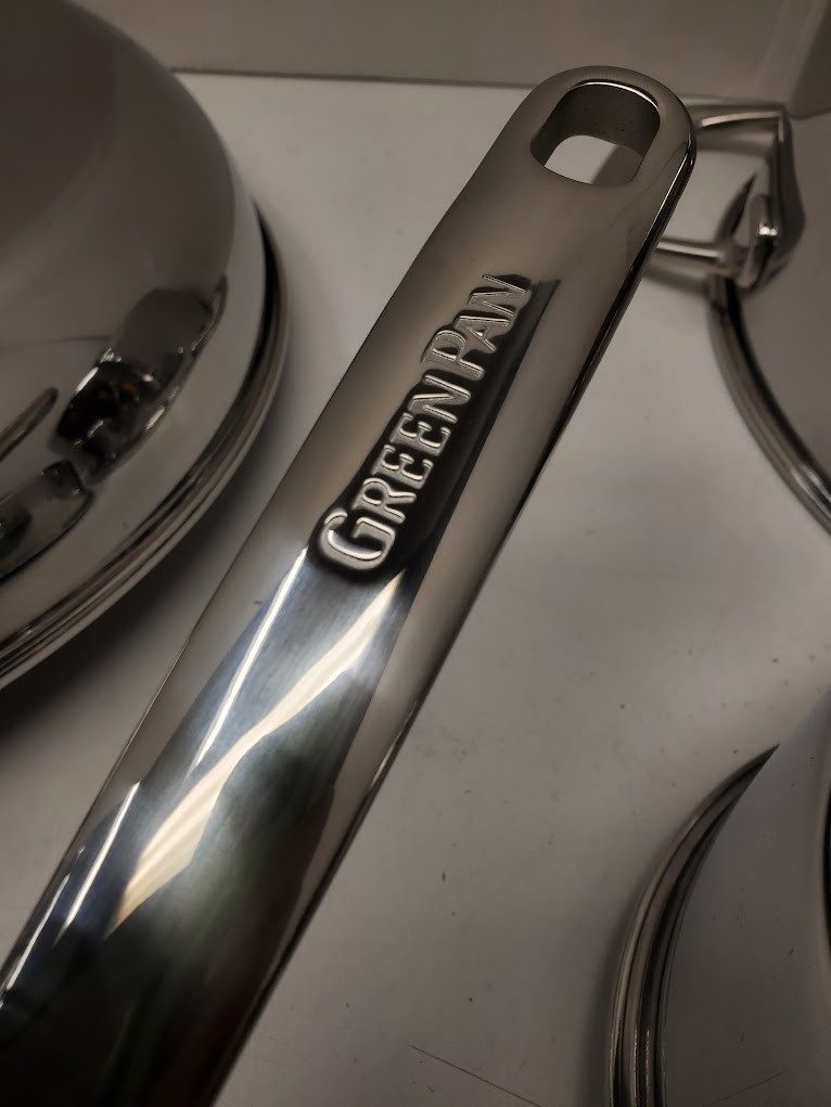 GreenPan Spectra Diamond 11 Pc Cookware Set 3 Ply Stainless Ceramic