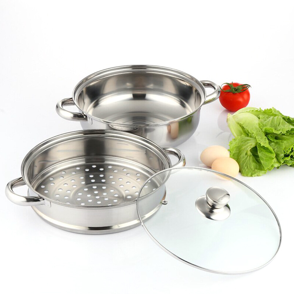 3-Tier Stainless Steel Steamer – Versatile Cooking for Home & Commercial Use USA