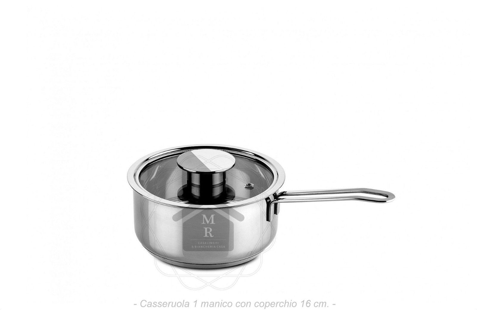 16 Piece 18/10 Stainless Steel Induction Cookware Battery Set