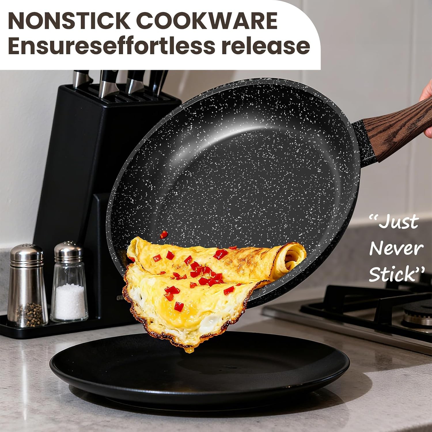 31 Piece Non Stick Induction Cookware Kitchen Pots Pans Set Bakeware Set