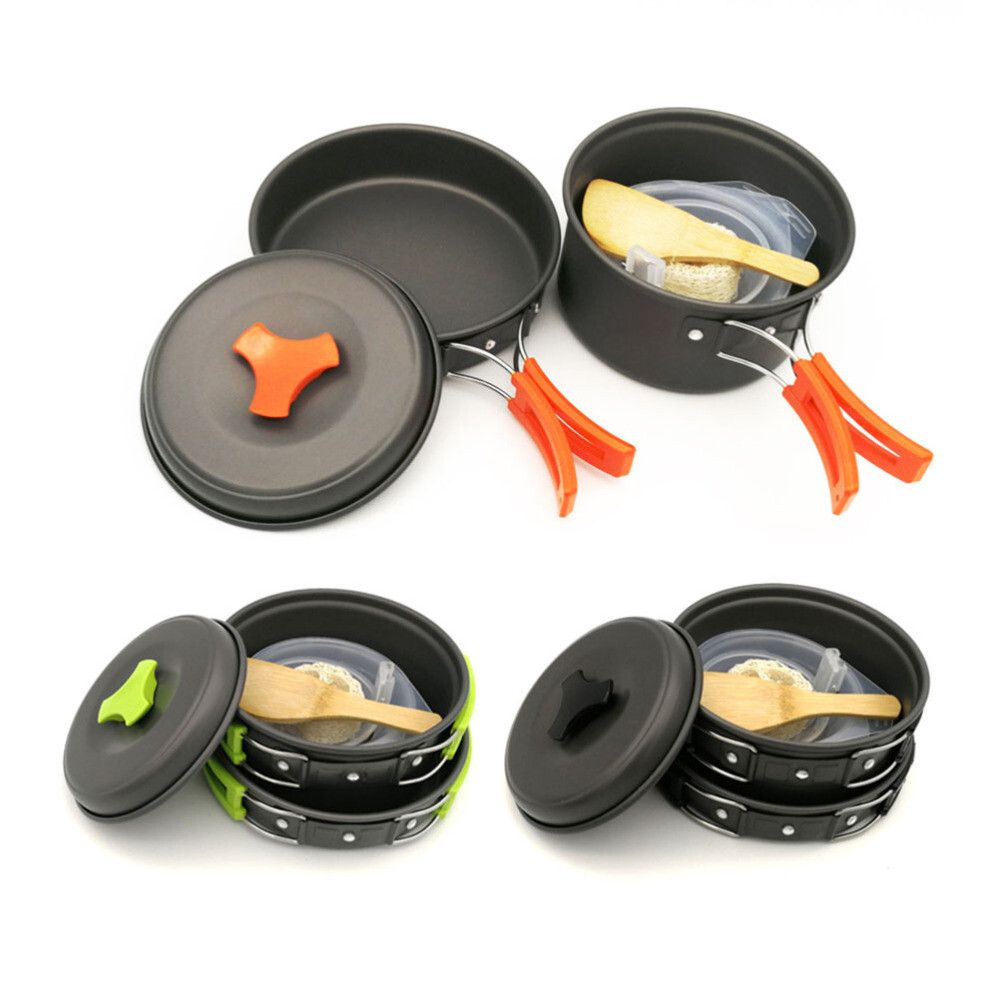 8 Pcs Pot Pan Utensil Set Cookware Sets Camping Pans for Cooking